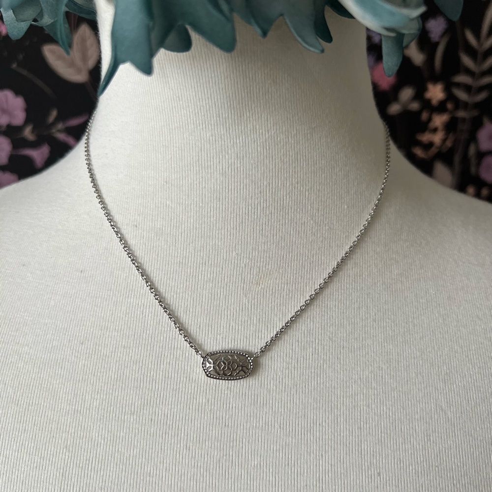 Kendra Scott Silver Filigree Necklace